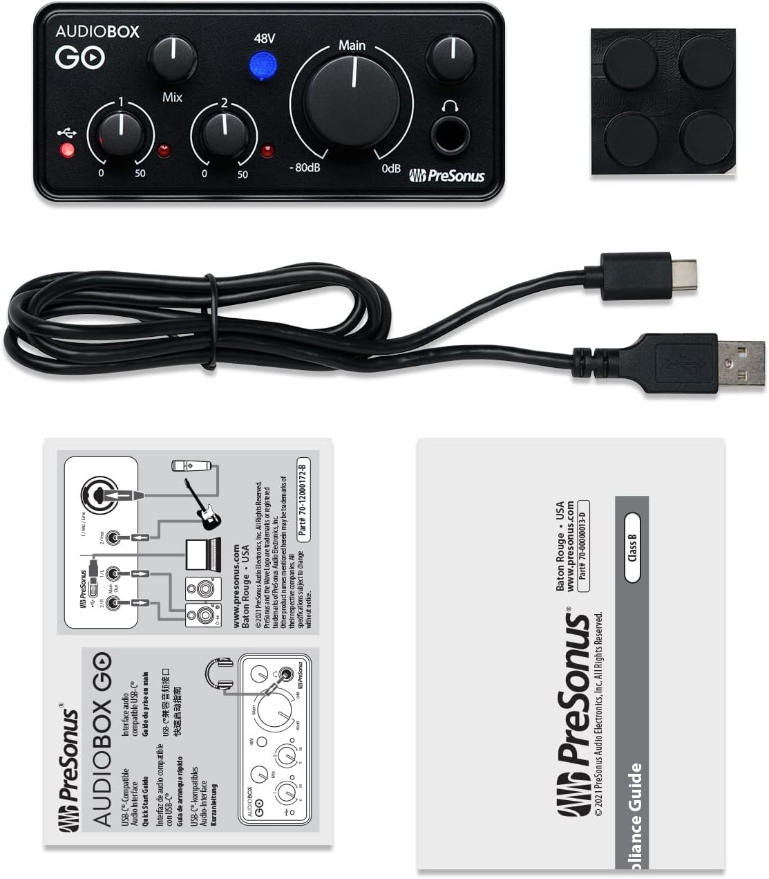 PreSonus AudioBox GO USB-C Audio Interface Studio One