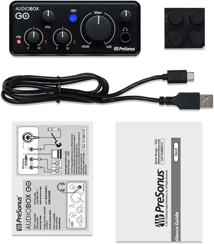 PreSonus AudioBox GO USB-C Audio Interface Studio One