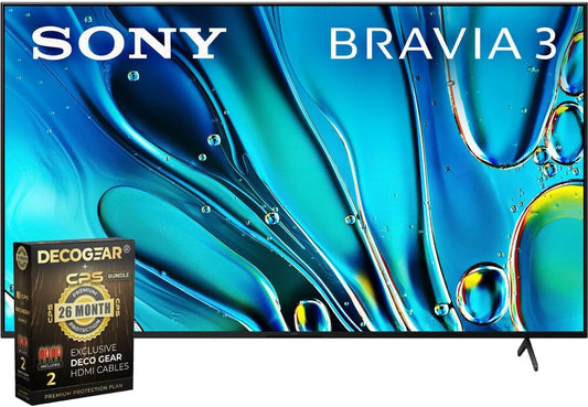 Sony E99SNK65S30 65" BRAVIA 3 4K HDR Smart TV Bundle