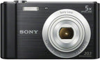 Sony DSCW800/B 20.1MP Digital Camera Black Renewed