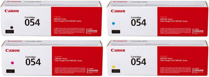 Canon CRG-054 Genuine 4-Color Toner Cartridge Set