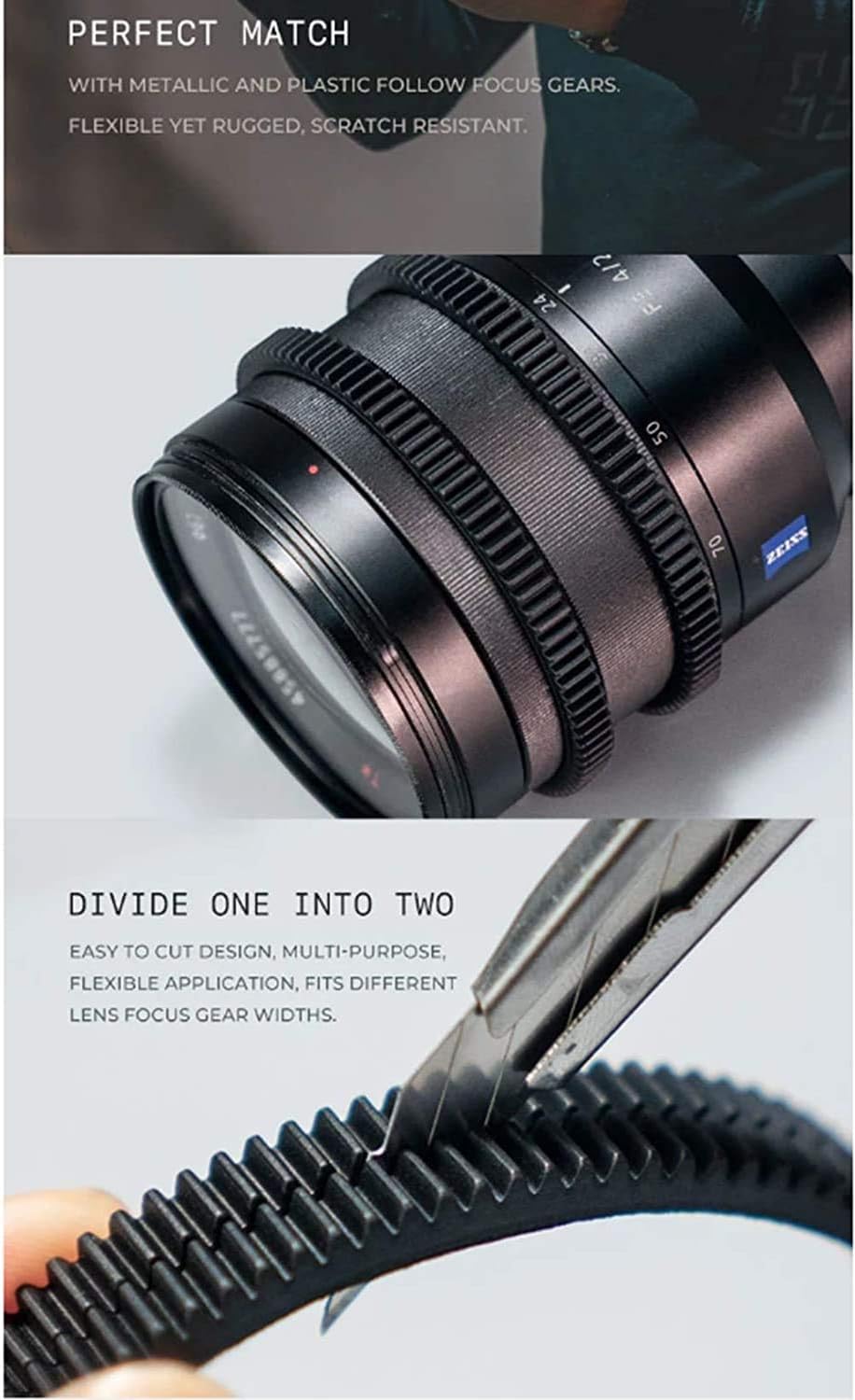 Tilta TA-FGR 0.8 MOD Focus Gear Ring 62.5-64.5mm Seamless