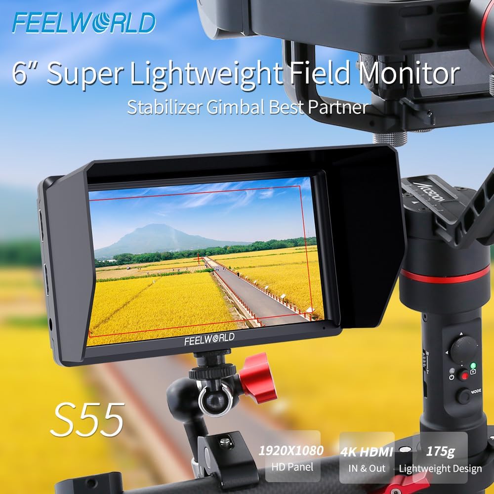 FEELWORLD FW572-US 6 inch Camera Field Monitor - 4K HDMI