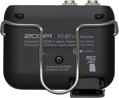 Zoom F2-BT Bluetooth Field Recorder Lavalier Bundle