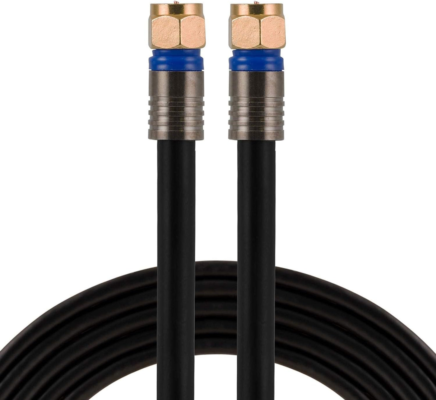 GE 33531 25 Ft RG6 Quad Shield Coaxial Cable