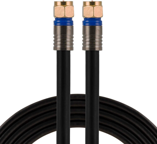 GE 33531 25 Ft RG6 Quad Shield Coaxial Cable