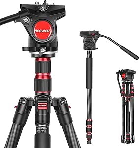 Neewer N55CL Carbon Fiber Tripod Monopod — main product image