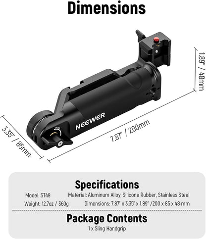 Neewer 10101298 Adjustable Sling Handle Grip - Gimbal Stabilizer