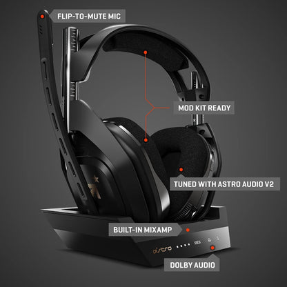 Logitech A50 Astro Gaming Wireless Headset Renewed