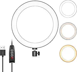 Neewer 10095612 10-inch LED Ring Light - USB Powered