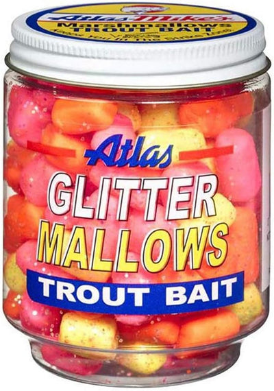 Atlas 32038 Mike's Glitter Mallows Assorted/Cheese Fishing Bait