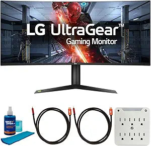 LG 38GL950G-B 38-Inch UltraGear Curved Gaming Monitor Bundle