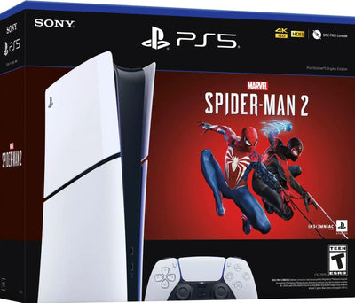 Sony PlayStation 5 Digital Edition Spider-Man 2 Bundle (Renewed)