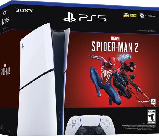 Sony PlayStation 5 Digital Edition Spider-Man 2 Bundle (Renewed)