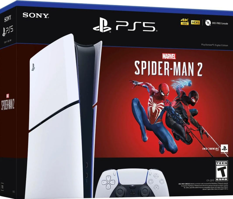 Sony PlayStation 5 Digital Edition Spider-Man 2 Bundle (Renewed) — main product image