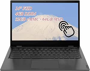 Lenovo S345 Touchscreen Chromebook FHD 14-inch with GCube SD Card