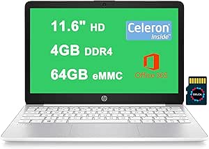 HP Stream 11 Premium Laptop Celeron 4GB 64GB eMMC