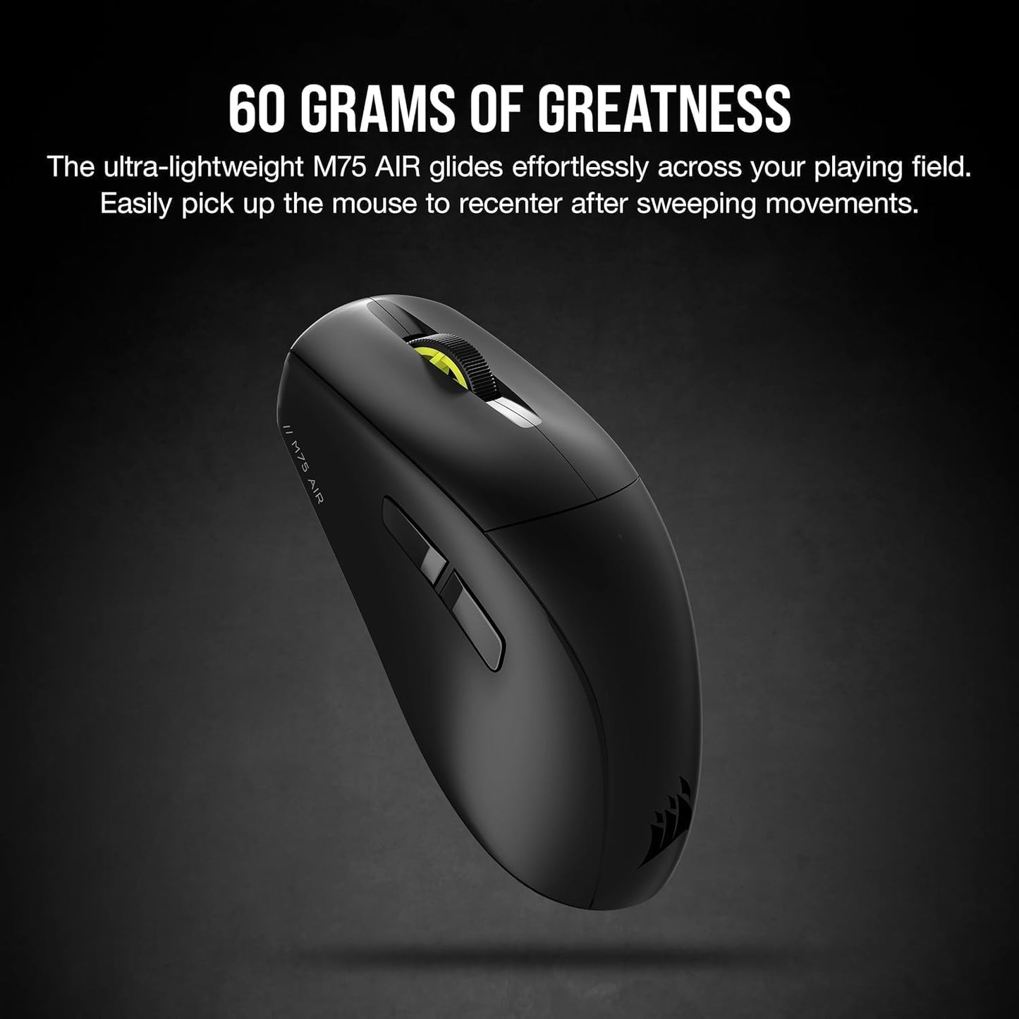 Corsair 5b163d5c-2d33 M75 AIR Wireless Ultra Lightweight Gaming Mouse - Renewed