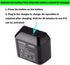Godox WB400P Battery Replacement for AD400 Pro Flash