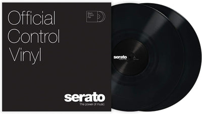 Serato SCV-PS-BLK-OJ Black Control Vinyl 12" Pair