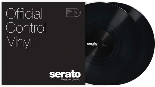 Serato SCV-PS-BLK-OJ Black Control Vinyl 12" Pair