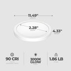GE 93129183 LED Slim Puck Light 3-Pack