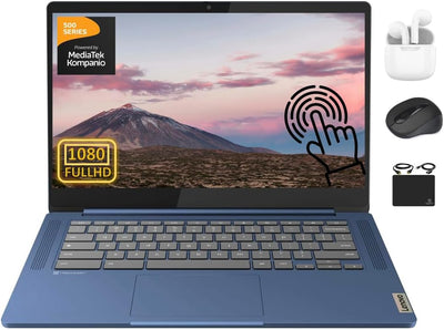 Lenovo 2024 Chromebook 14" FHD Touchscreen Laptop