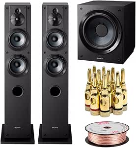 Sony SSCS3 Speaker Subwoofer Bundle Wire & Plugs