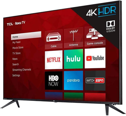 TCL 75R615B 75-Inch 6 Series 4K UHD Roku TV (Recertified)