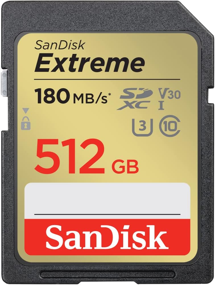 SanDisk SDSDXVV-512G-GNCIN 512GB Extreme SDXC UHS-I Card