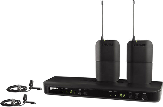 Shure BLX188/CVL-H10 Wireless Lavalier Microphone System Dual