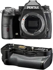 Pentax K-3 Mark III Black APS-C DSLR Camera + Battery Grip