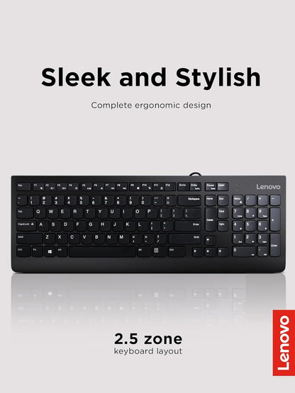 Lenovo GX30M39655 300 USB Wired Ergonomic Keyboard