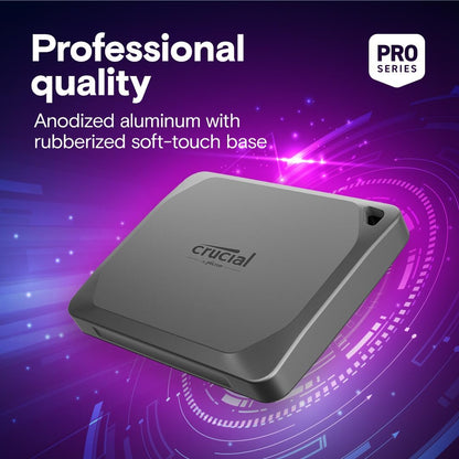Crucial X9 Pro 2TB Portable SSD: 1050MB/s USB 3.2 External Drive