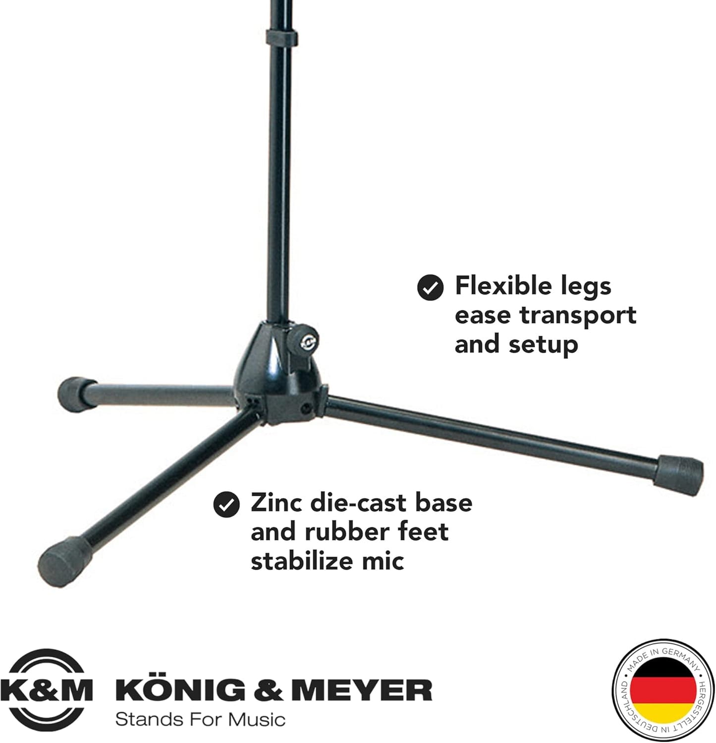 K&M 21090 Pro Tripod Microphone Boom Stand