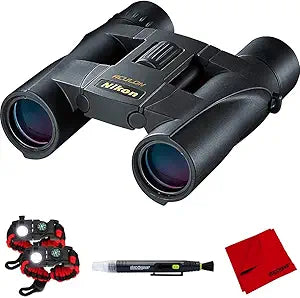 Nikon E7NKACULONA3010X25 ACULON A30 10x25 Binoculars Bundle