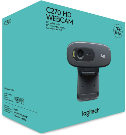 Logitech 960-000694 C270 HD Webcam - Black