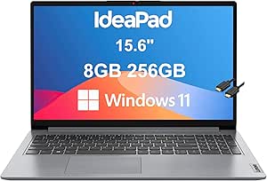 Lenovo IdeaPad 1 15.6" Laptop - AMD Athlon, 8GB RAM, 256GB SSD