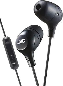 JVC HAFX38MB Memory Foam Marshmallow Earbud Mic Black — main product image