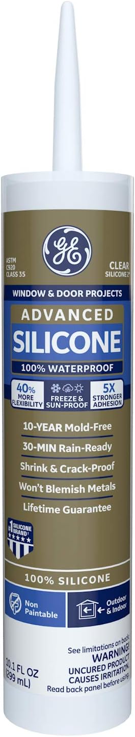 GE GE5000 Advanced Silicone 2 Window & Door Sealant Clear