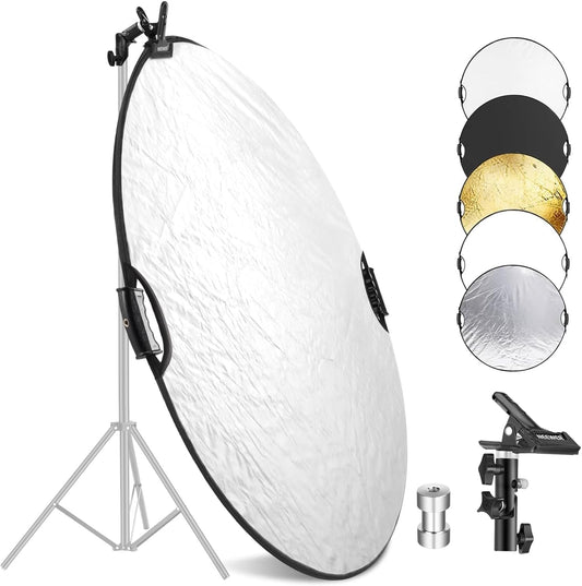 Neewer RF-56II 5-in-1 Photography Reflector with Clamp