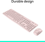 Logitech 920-013270 MK270 Wireless Keyboard and Mouse Combo Rose