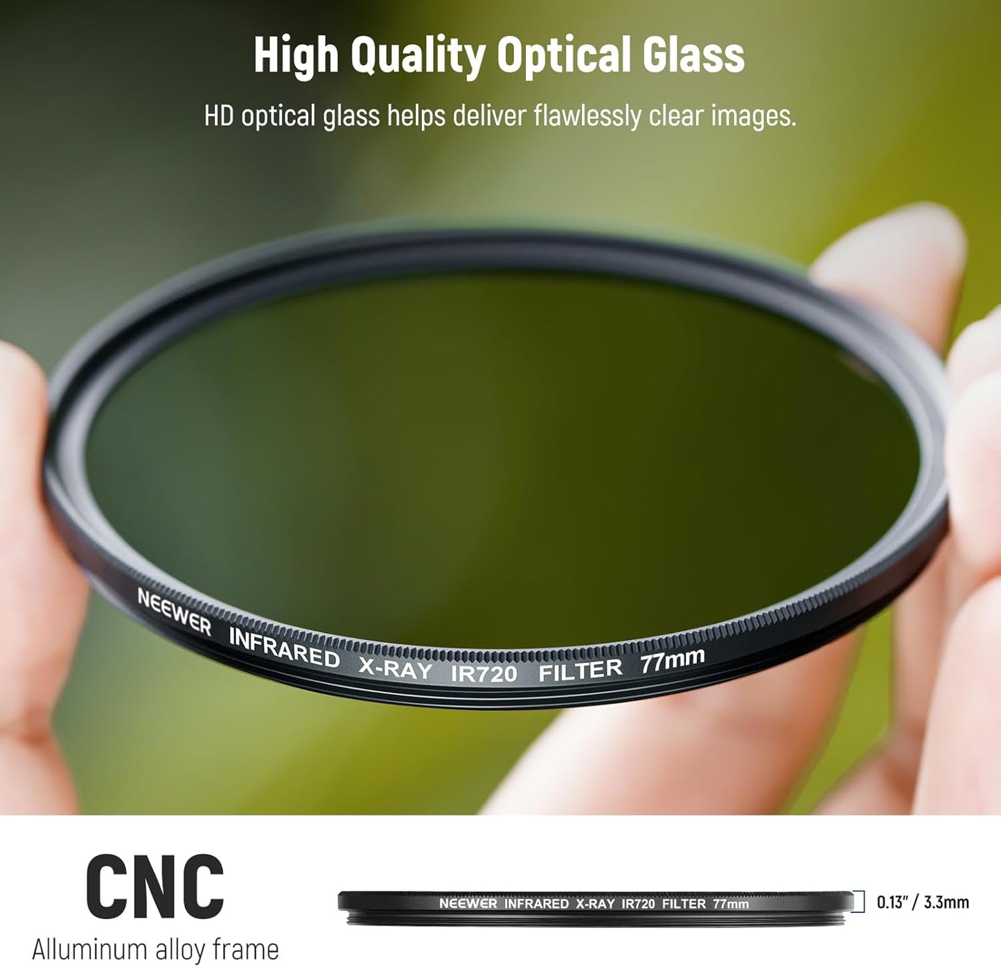 Neewer NW SERIES B 77mm Infrared Filter Set IR720/760/850/950