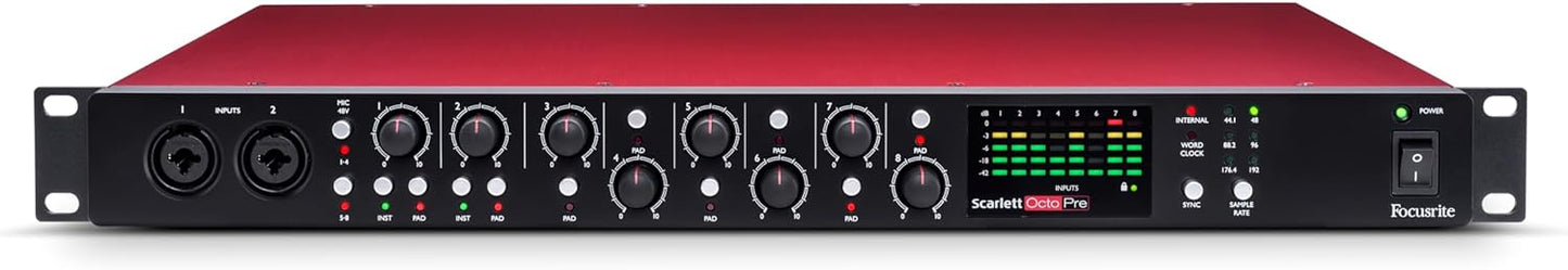 Focusrite AMS-SCARLETT-OCTOPRE 8-Channel Mic Preamp