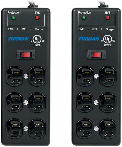 Furman SS-6B-PRO 6-Outlet 15' Surge Protector 2-Pack