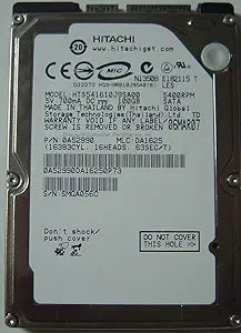 Hitachi HTS541610J9SA00 100GB 2.5" SATA Hard Drive