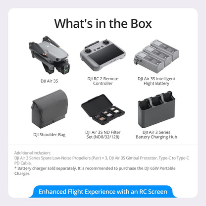 DJI Air 3S Fly More Combo RC 2 Screen Remote