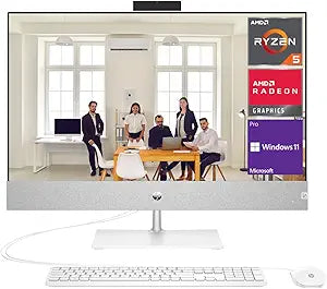 HP Pavilion AIO Desktop, 27" FHD, Ryzen 5, 128GB RAM, 8TB SSD, W11 Pro