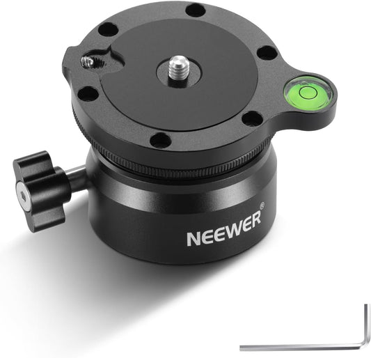 Neewer 10100829: 50mm Tripod Leveling Base with Bubble Level