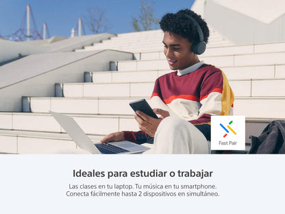 Sony WH-CH520 Wireless On-Ear Bluetooth Headphones Black